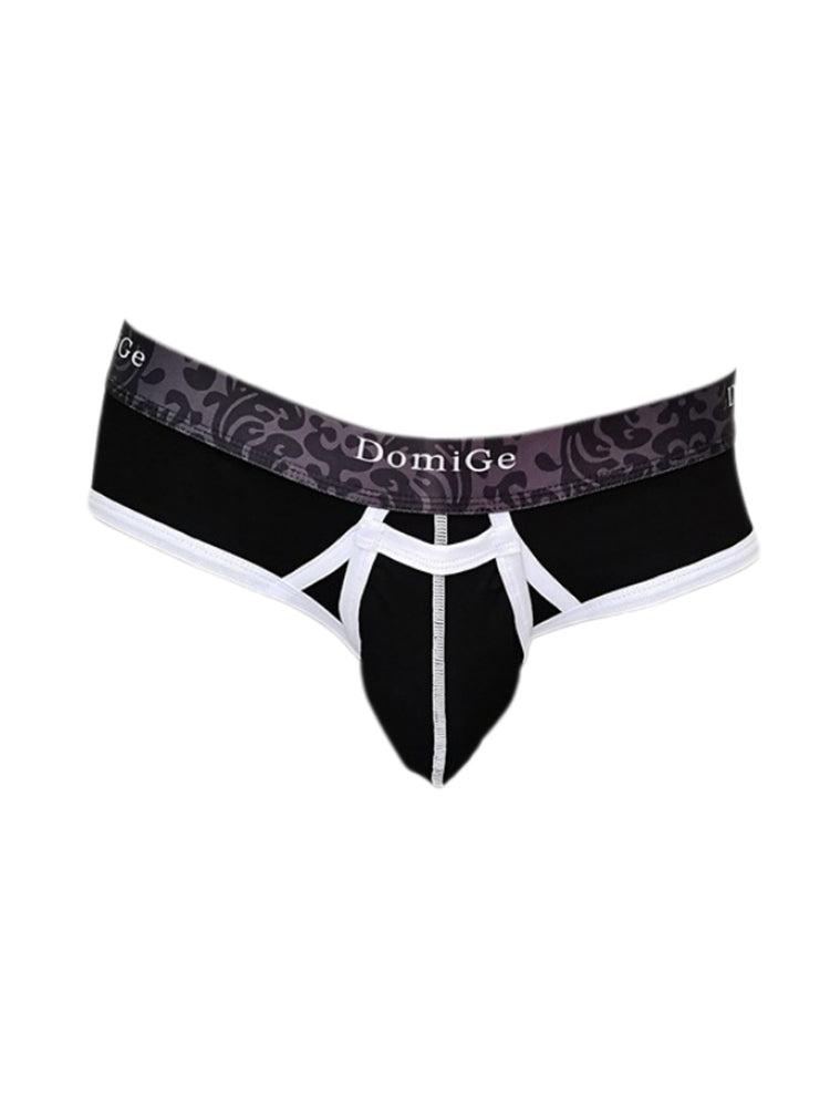 2 Pack Men's Detachable Front Pouch Durable Stretch Skin-Friendly Briefs