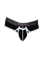 2 Pack Men's Detachable Front Pouch Durable Stretch Skin-Friendly Briefs