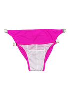 Men's Quick-Dry Odor-Control Solid Color Side Snap Swim Briefs