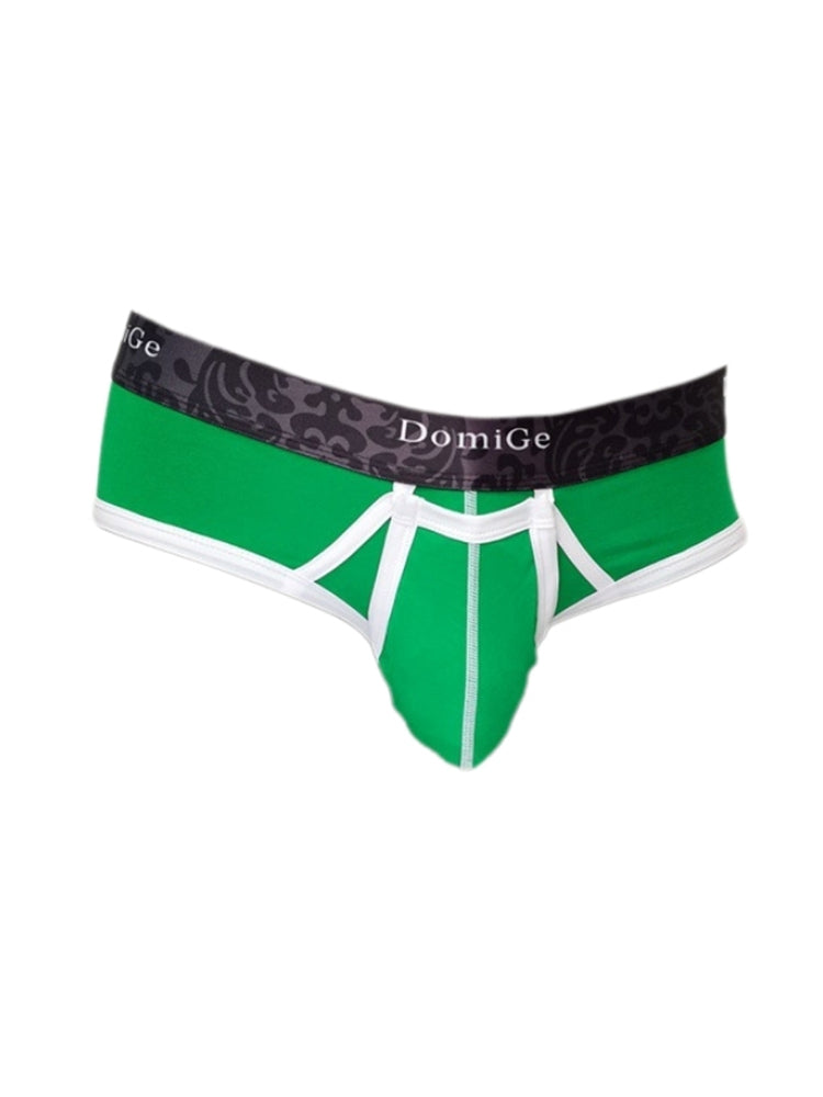 2 Pack Men's Detachable Front Pouch Durable Stretch Skin-Friendly Briefs