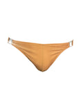Men's Quick-Dry Odor-Control Solid Color Side Snap Swim Briefs