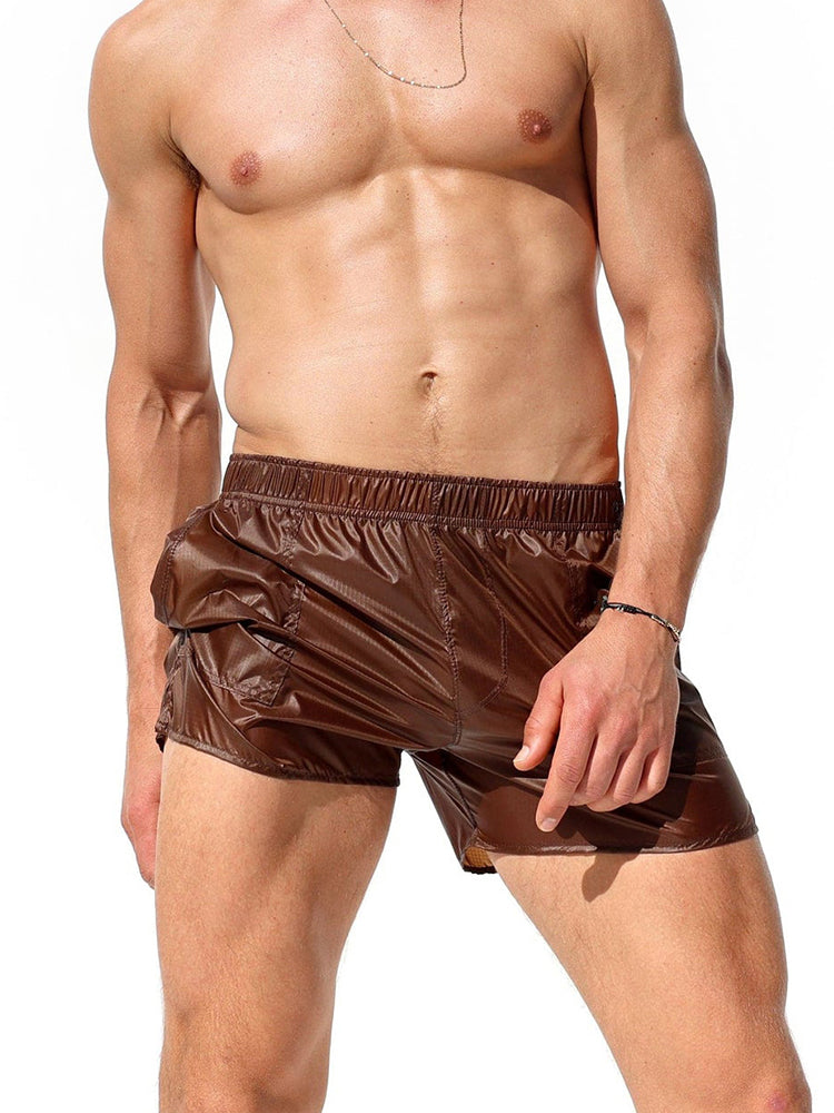 Men's Non-Lined Translucent Sexy Beach Shorts
