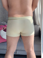 3 Pack Men's Breathable Comfort Double-Sided Access Soft Waffle Cotton Trunks