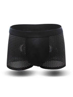 4 Pack Men’s Breathable Mesh Trunks with Antibacterial Fabric