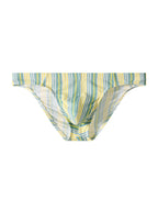 4 Pack Men's Striped Breathable Cotton Slim-Fit U-Pouch Briefs
