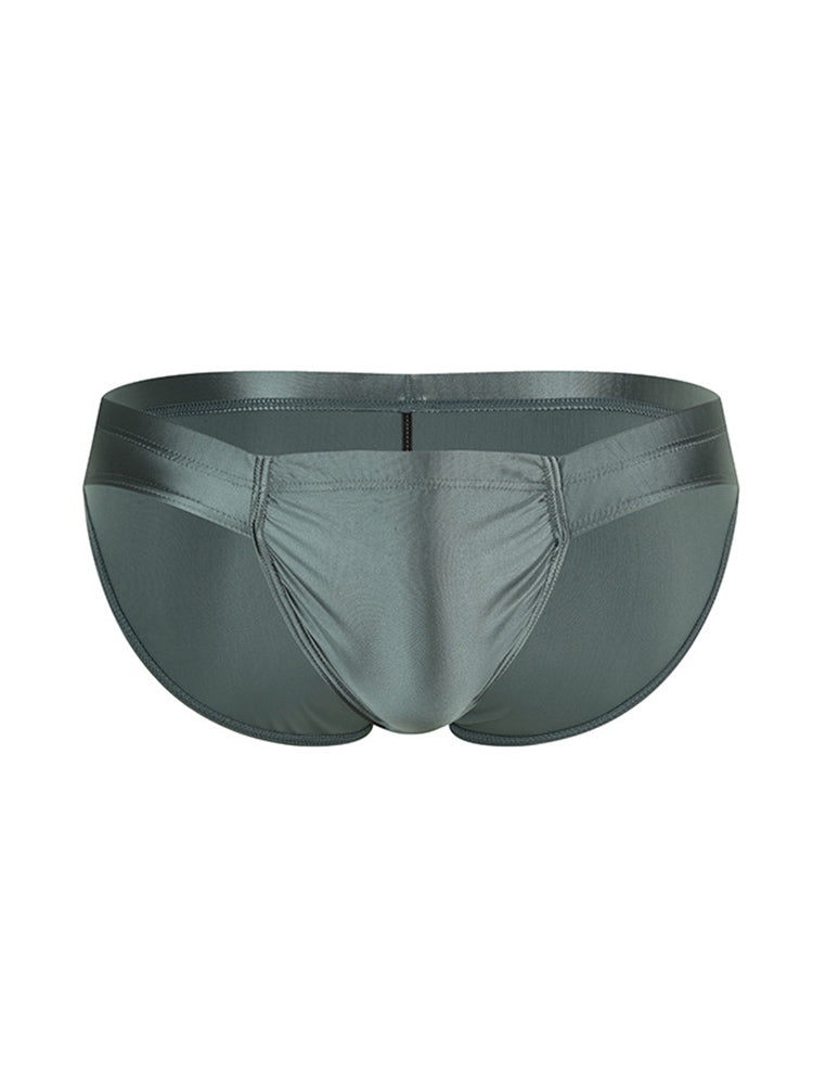 2 Pack Men's Enhancing Pouch Contour-Fit Low-Rise Breathable Briefs