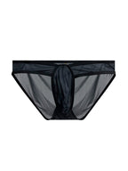 2 Pack Men's Ice Silk Breathable Sexy Low-Rise Anti-Odor Briefs