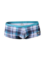 Men's Quick-Dry Plaid Swim Trunks – Low-Rise