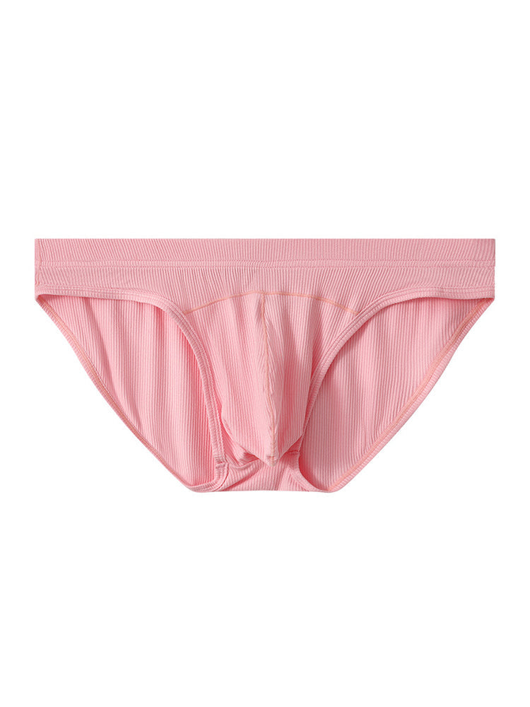 3 Pack Men's Sexy Threaded U-Shaped Briefs