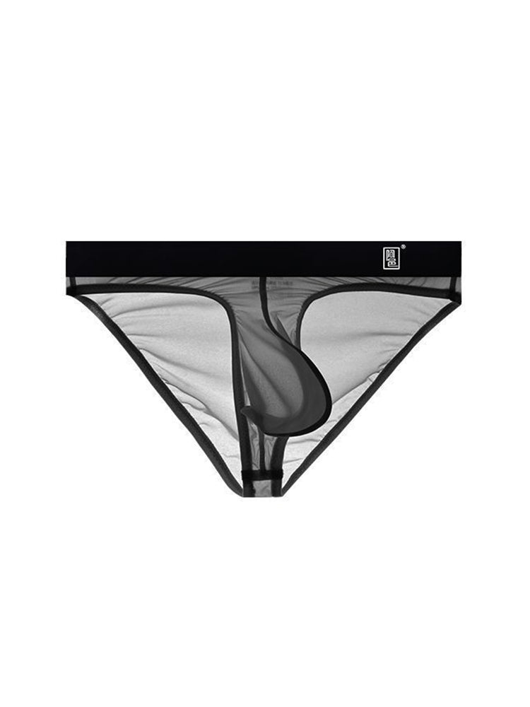 Men's Ultra-Soft Seamless Nylon Briefs Breathable Cooling Fit