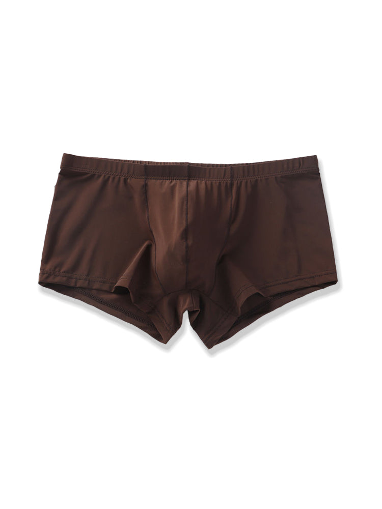 Lightweight Breathable Ice Silk U Contoured Boxers for Men