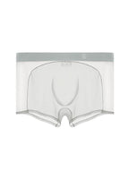 Men's Sheer Elegance Mesh Panels Breathable One-Piece Seamless Trunks