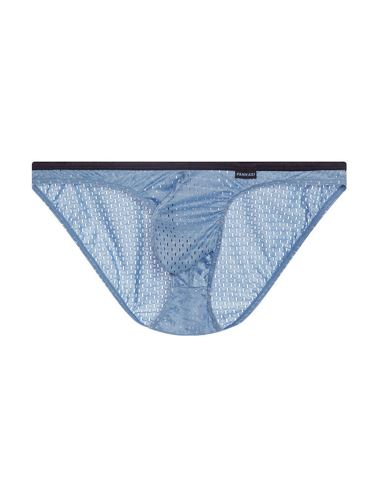Men's Low-rise Mesh U-shaped Convex Pocket Sports Briefs