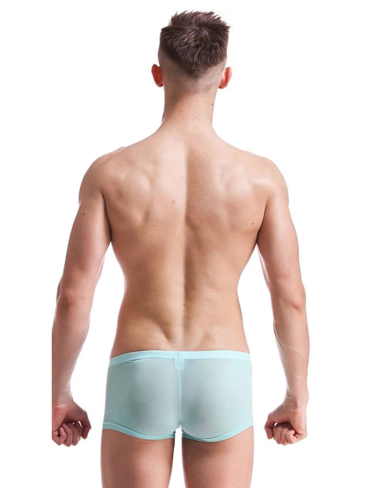 Lightweight Breathable Ice Silk U Contoured Boxers for Men