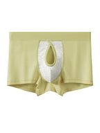 3 Pack Men's Breathable Comfort Double-Sided Access Soft Waffle Cotton Trunks