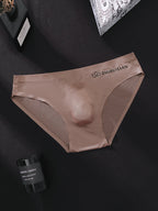 3 Pack Men's Seamless Ice Silk Cool-Touch Briefs