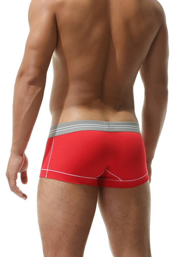 2 Pack Men's Detachable Pouch Breathable Boxer Briefs