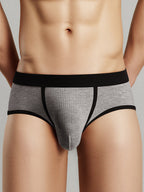 3 Pack Men's Seamless Comfort Large Supportive Pouch Sexy Low-Rise Briefs