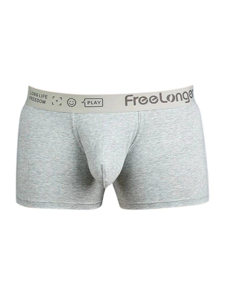 FreeLonger Men’s Soft Cotton Support Pouch Trunks