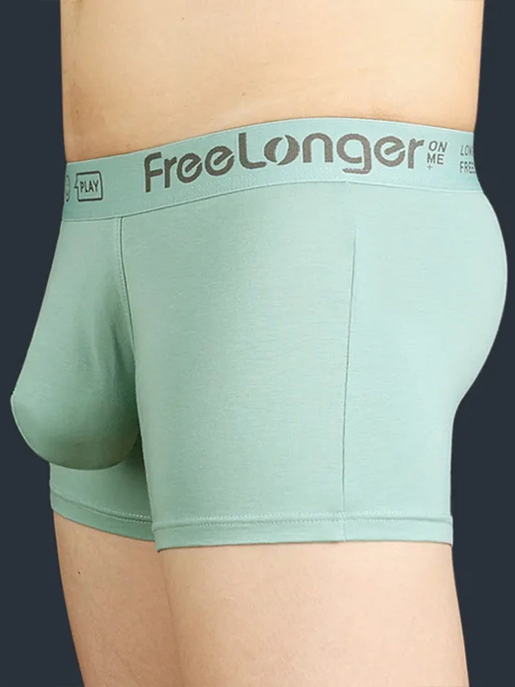 FreeLonger Men’s Soft Cotton Support Pouch Trunks