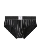 4 Pack Men's Striped Design Soft-Touch Cotton Fabric Breathable Briefs