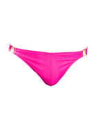 Men's Quick-Dry Odor-Control Solid Color Side Snap Swim Briefs