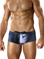 Men's Low-Rise Stylish Animal Print Swim Briefs