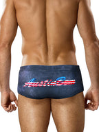 Men's Low-Rise Stylish Animal Print Swim Briefs