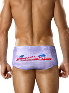 Men's Low-Rise Stylish Animal Print Swim Briefs