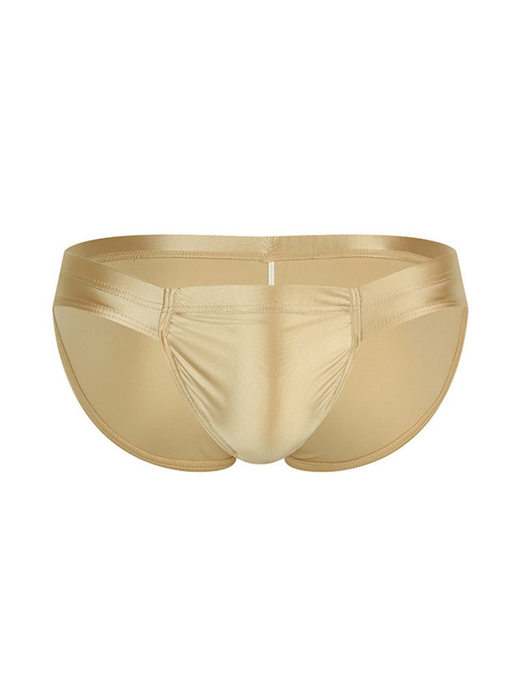 2 Pack Men's Enhancing Pouch Contour-Fit Low-Rise Breathable Briefs