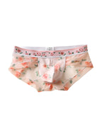 4 Pack Men’s Flower Print Pouch Silky Touch Briefs