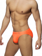Men’s Solid Color Swim Briefs with Removable Pad