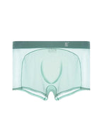 Men's Sheer Elegance Mesh Panels Breathable One-Piece Seamless Trunks