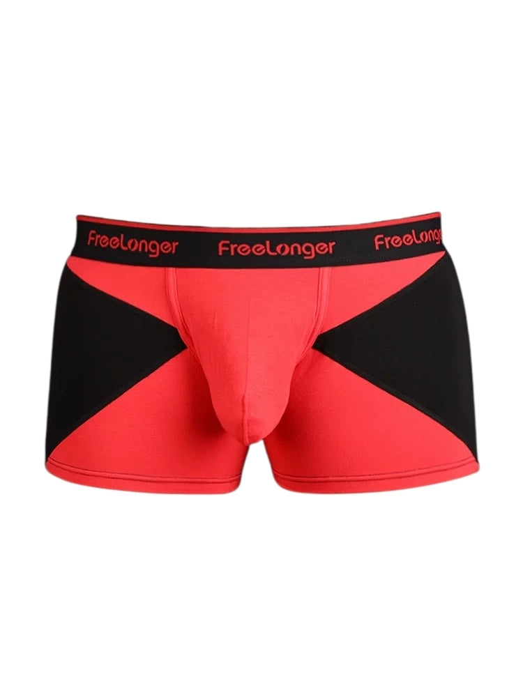FreeLonger Men’s U convex Separate Support Pouch Trunks