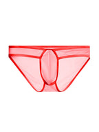 2 Pack Men's Ice Silk Breathable Sexy Low-Rise Anti-Odor Briefs