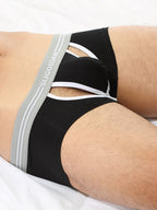 3 Pack Men’s Sexy Cutout Trunks with Lift-up Pouch
