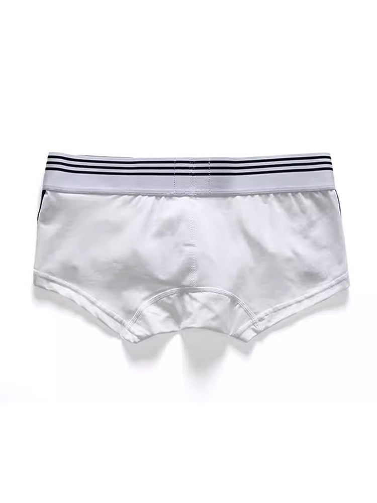 Men's Slim-Fit Cotton Trunks - Low Rise & Lifting Support