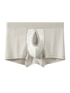 3 Pack Men's Breathable Comfort Double-Sided Access Soft Waffle Cotton Trunks