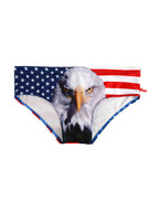 Men's Low-Rise Stylish Animal Print Swim Briefs