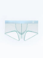 Men’s Sheer Mesh Trunks with U-Shaped Support Pouch