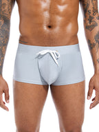Men’s U Convex Pouch Swim Trunks with Drawstring