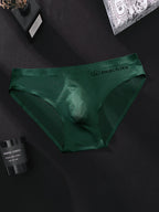 3 Pack Men's Seamless Ice Silk Cool-Touch Briefs
