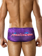 Men's Low-Rise Stylish Animal Print Swim Briefs