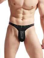 4 Pack Men's Large Pouch Playful Print Quick Dry Swim Thongs