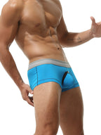 2 Pack Men's Detachable Pouch Breathable Boxer Briefs