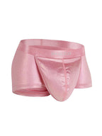 Men's Metallic Glossy Big Pouch Boxer with Fly