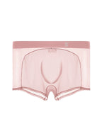 Men's Sheer Elegance Mesh Panels Breathable One-Piece Seamless Trunks