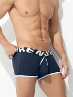 2 Pack Men's Sexy Modal Trunks with Open Front & Back and Removable Pouch