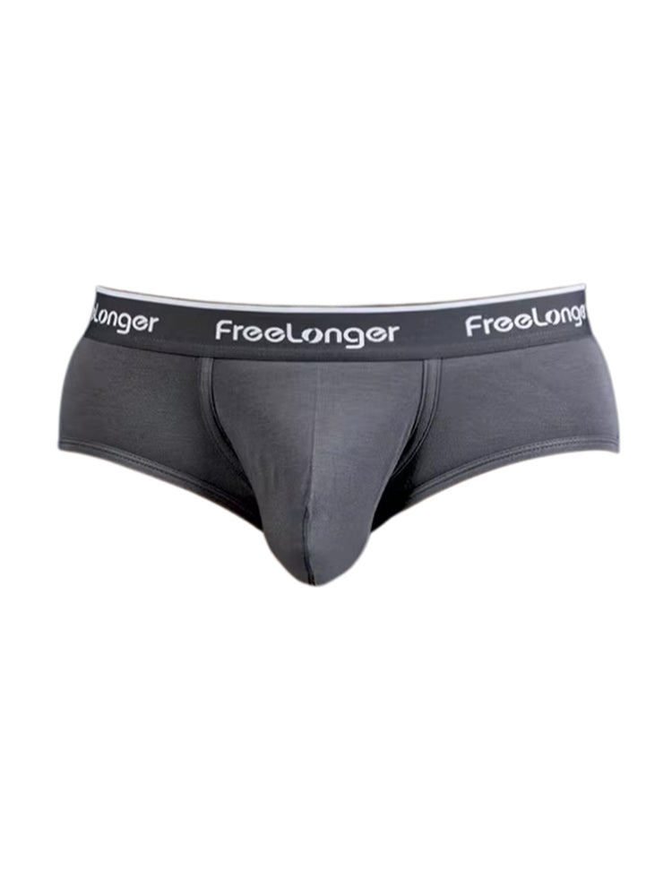 FreeLonger Men's Comfy Separate Support Pouch Briefs