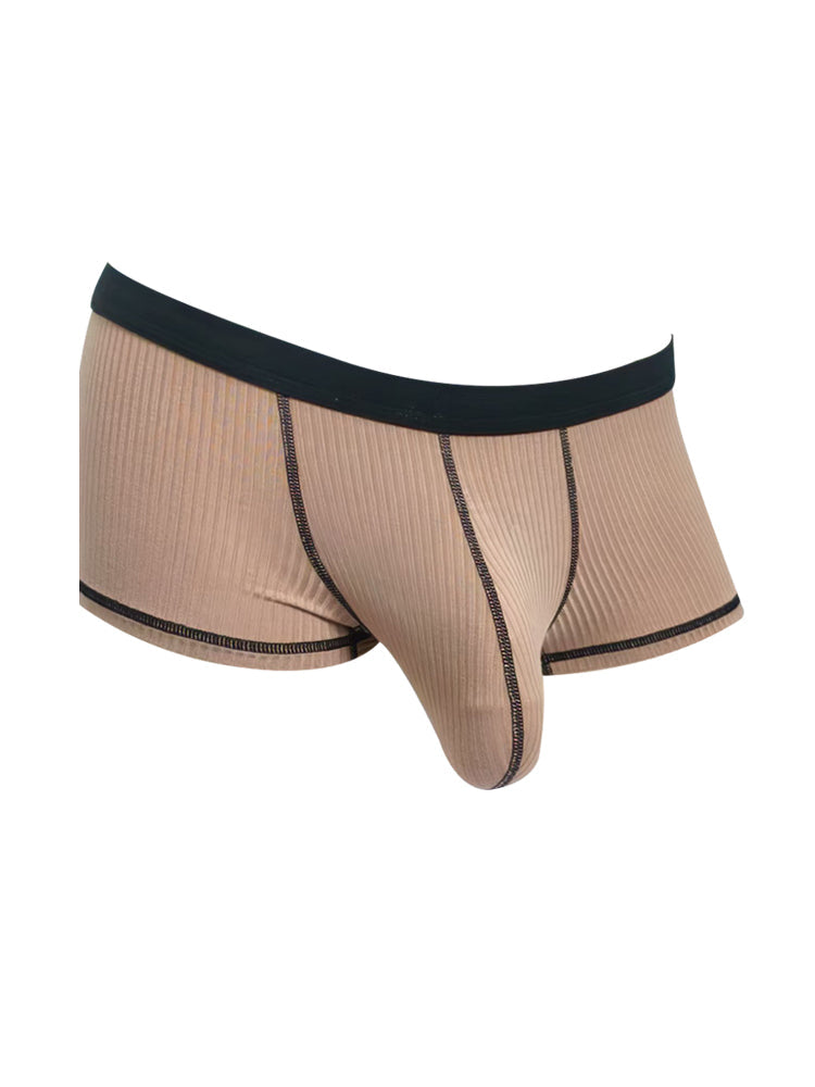 3 Pack Men's Ultra-Thin Cooling Large Supportive Pouch Breathable Low-Rise Trunks